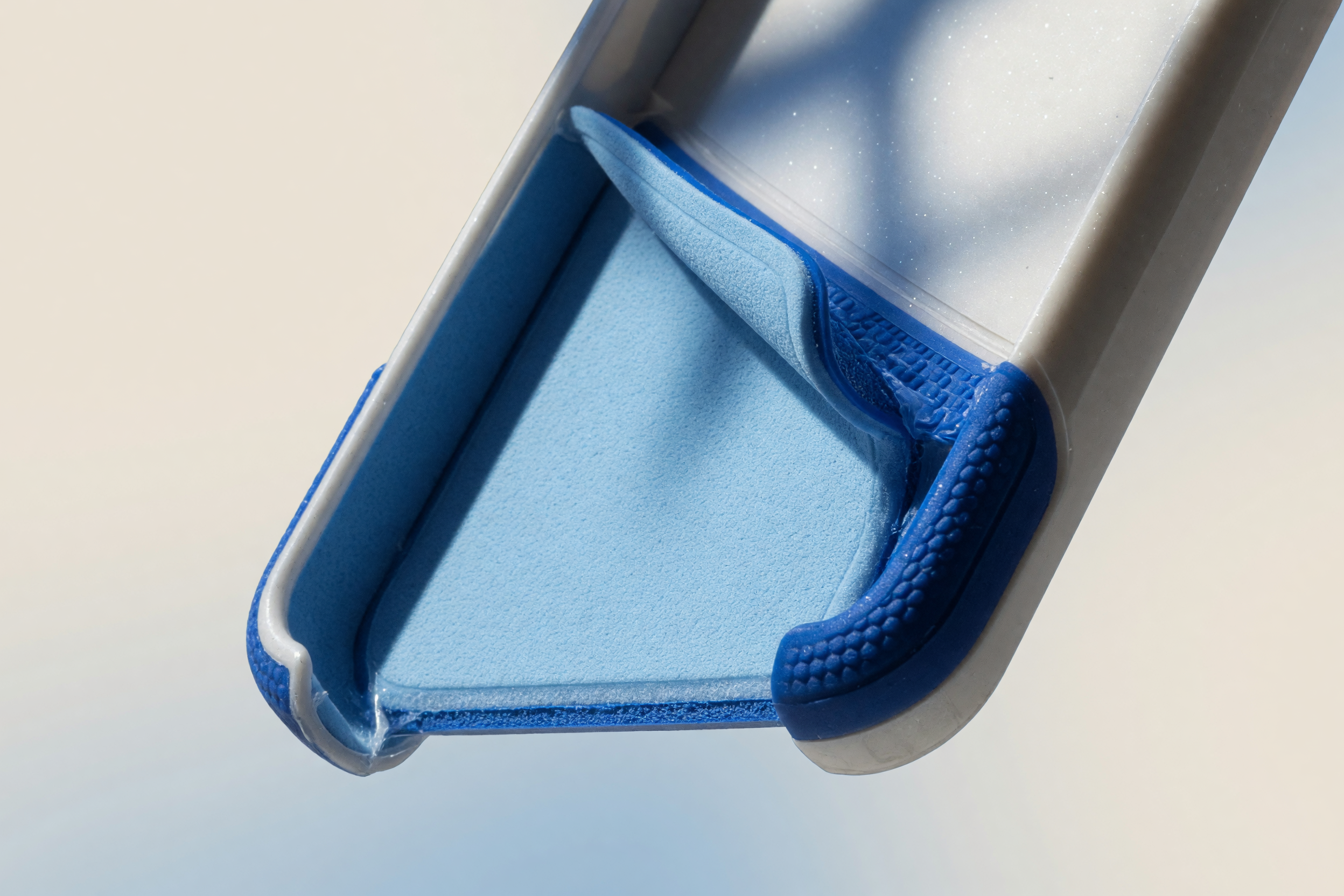 cutaway of hybrid phone case layers